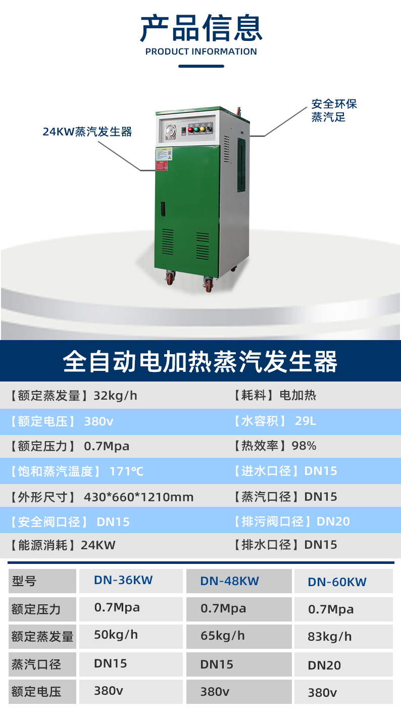 鑫達(dá)能24kw<a href='http://jbmp3battery.com/dianre' target='_blank'><u>電加熱蒸汽發(fā)生器</u></a>