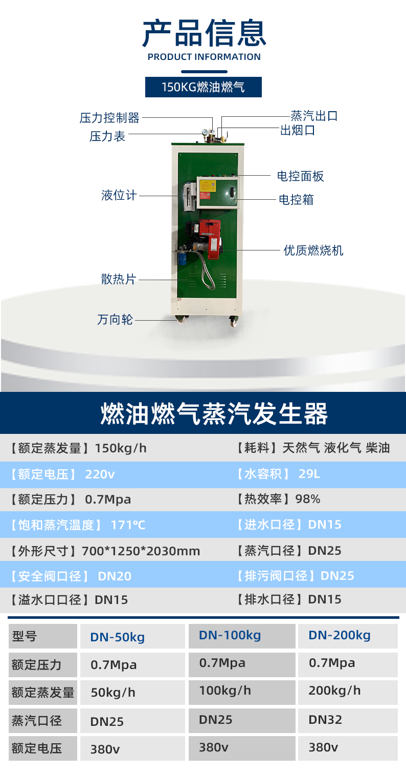 鑫達(dá)能150kg燃油<a href='http://jbmp3battery.com/ranqi' target='_blank'><u>燃?xì)庹羝l(fā)生器</u></a>